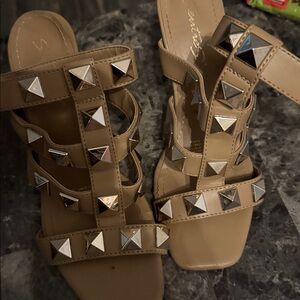 Studded Tan Sandals